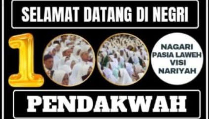 Cetak Seribu Pendakwah, Pasia Laweh Ukir Sejarah Baru