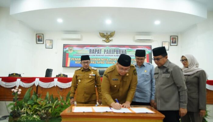DPRD-Pemkab Tanah Datar Sahkan KUA-PPAS APBD 2026, Pembangunan Daerah Terarah