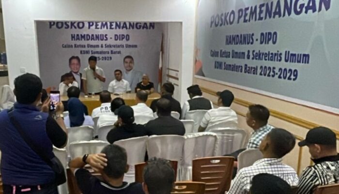 Hamdanus-Dipo Kibarkan Semangat Baru, Resmikan Posko Pemenangan, Siap Pimpin KONI Sumbar