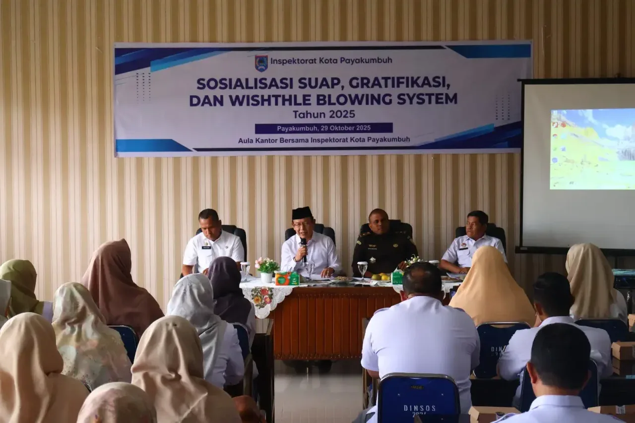 pemko-payakumbuh-sosialisasikan-suap,-gratifikasi,-dan-aplikasi-whistle-blowing-system