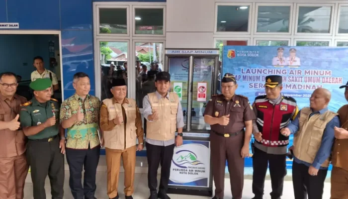 Wali Kota Solok Resmikan Program Air Siap Minum di RS Serambi Madinah