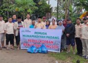 Pemuda Muhammadiyah Padang Salurkan Bantuan, Ringankan Beban Warga Terdampak Banjir