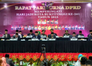 Peringati HJK ke-241 DPRD Kota Bukittinggi Gelar Rapat Paripurna