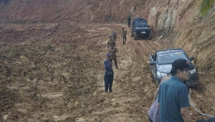 Bupati Pasbar Terobos Longsor, Salurkan Bantuan dan Buka Akses Transmigrasi