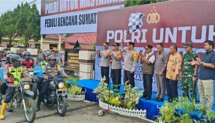 Polri Percepat Pemulihan Sumbar: Lepas Logistik, Bangun Infrastruktur, Pulihkan Trauma
