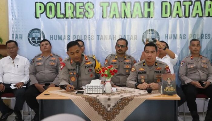 Polres Tanah Datar Ungkap dan Tangani Banyak Kasus Kriminalitas Selama Tahun 2025