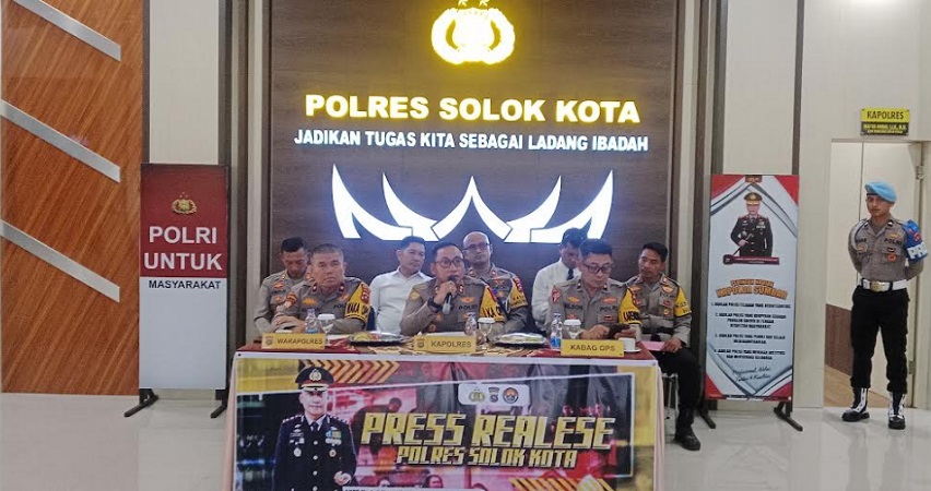 sepanjang-2025-polres-solok-kota-tangkap-puluhan-tersangka,-narkoba-dominasi