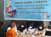 Rutan Padang Gelar Posyandu Lansia, Jamin Kesehatan Warga Binaan Tanpa Diskriminasi