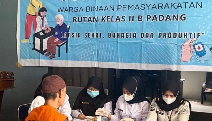 Rutan Padang Gelar Posyandu Lansia, Jamin Kesehatan Warga Binaan Tanpa Diskriminasi