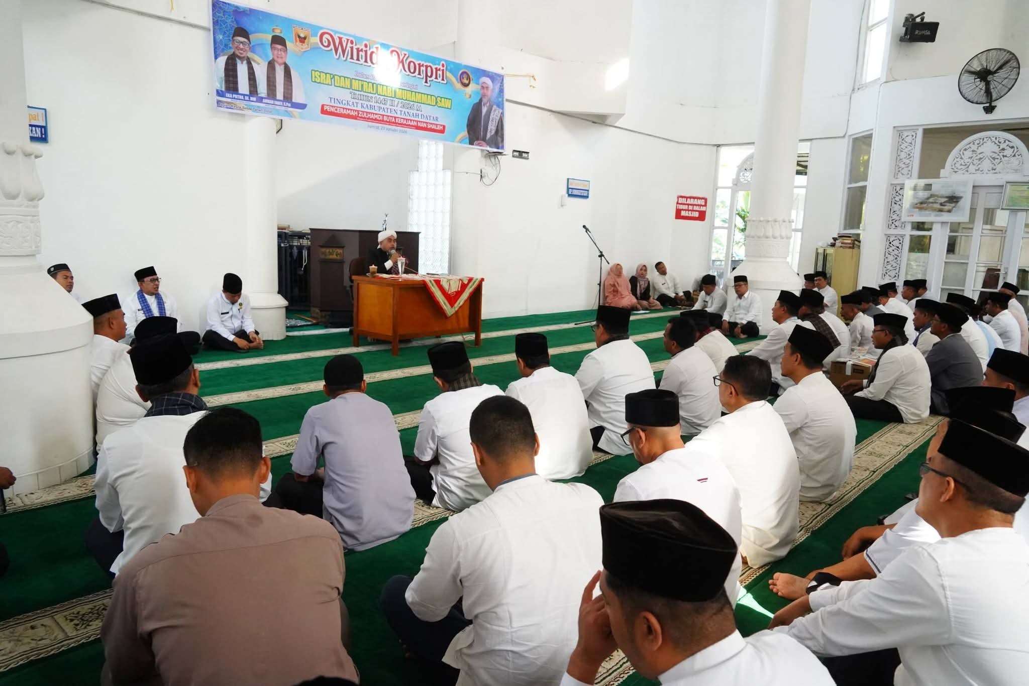 pemkab-tanah-datar-gelar-wirid-korpri-peringati-isra-mikraj-nabi-muhammad-saw
