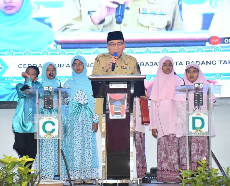 dorong-lahirkan-generasi-qurani,-pemko-padang-gelar-lomba-cerdas-quran-tingkat-sd-dan-smp