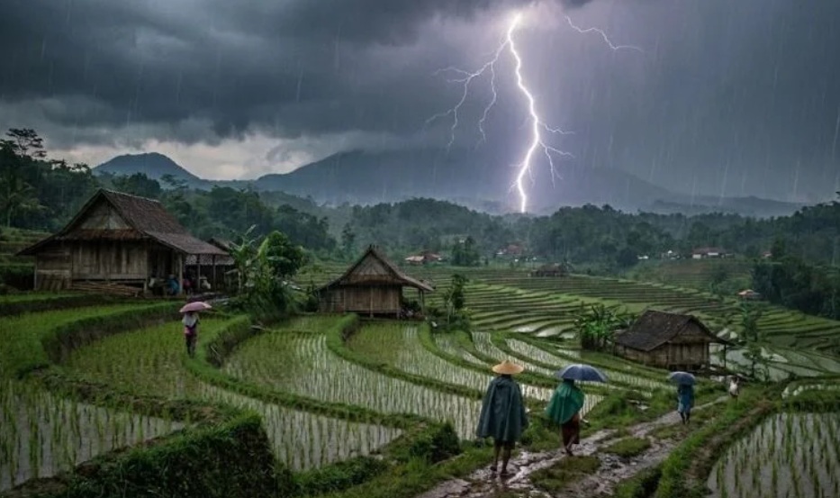 cuaca-sumbar-23-februari-2026,-hujan-lebat-dan-angin-kencang-ancam-sejumlah-wilayah-sumbar