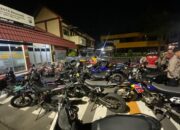 Polisi Padang Gelar Razia, Amankan Puluhan Motor dan Mobil Berknalpot Brong