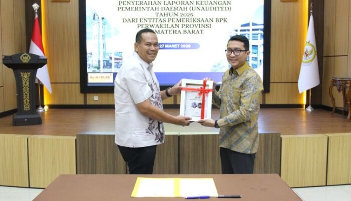 Wali Kota Pariaman Serahkan LKPD, BPK Periksa, Berharap Raih WTP Kembali