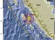 Gempa Bumi Magnitudo 2,2 Guncang Timur Laut Kepulauan Mentawai Sumbar, Terjadi Dini Hari