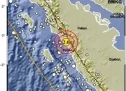Gempa Magnitudo 2,0 Guncang 20 Km Utara Pariaman Sumbar, Tidak Berpotensi Tsunami