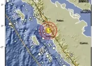 Gempa Magnitudo 1,7 Guncang Tenggara Agam Sumbar, BMKG: Kedalaman 6 Km