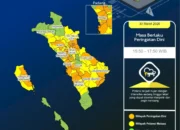 Peringatan Dini Cuaca Sumbar Senin 30 Maret 2026: Hujan Lebat, Petir, dan Angin Kencang Berpotensi Hingga Sore
