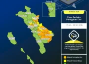 UPDATE Peringatan Dini Cuaca Sumatera Barat 30 Maret 2026: Hujan Lebat, Petir, dan Angin Kencang Berpotensi Meluas Hingga Malam