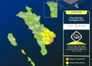 Peringatan Dini Cuaca Sumbar 30 Maret 2026 Malam: Hujan Lebat Disertai Petir dan Angin Kencang Berpotensi Meluas