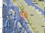 Gempa Magnitudo 2,8 Guncang Barat Laut Pasaman Barat, BMKG: Terjadi di Kedalaman 113 Km