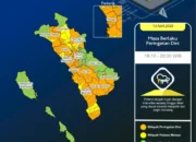 BMKG Keluarkan Peringatan Dini Cuaca Ekstrem di Sumatera Barat, Puluhan Kecamatan Berpotensi Hujan Lebat Disertai Petir