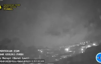 Gunung Marapi Erupsi Senin Malam, Kolom Abu Tak Teramati, Status Waspada Masih Berlaku