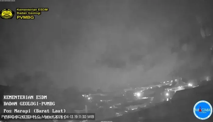 Gunung Marapi Erupsi Senin Malam, Kolom Abu Tak Teramati, Status Waspada Masih Berlaku