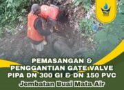 Perumda Padang Ganti Gate Valve, Jaga Tekanan Air