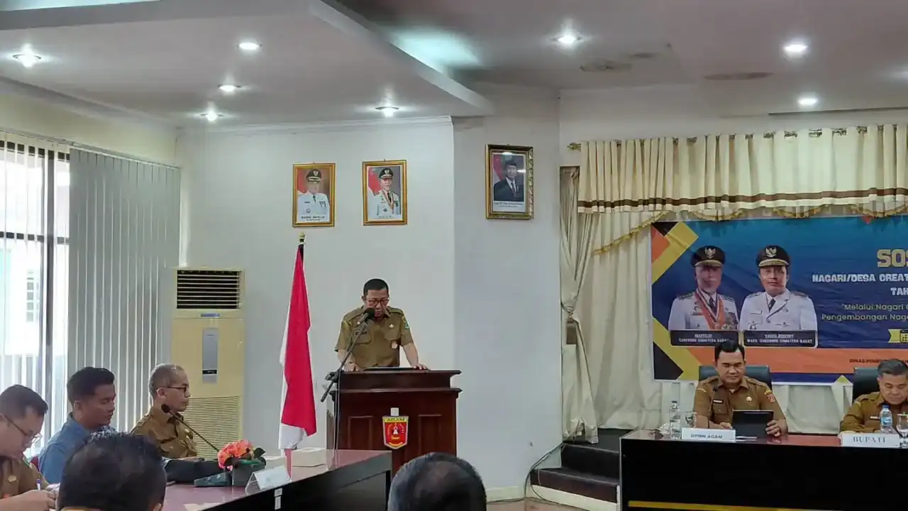 kreativitas-ekonomi-lokal,-pemprov-sumbar-luncurkan-nagari-creative-hub-di-agam
