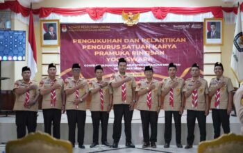KPU Mentawai Kukuhkan Saka Yogaswara, Dorong Pendidikan Pemilih Muda