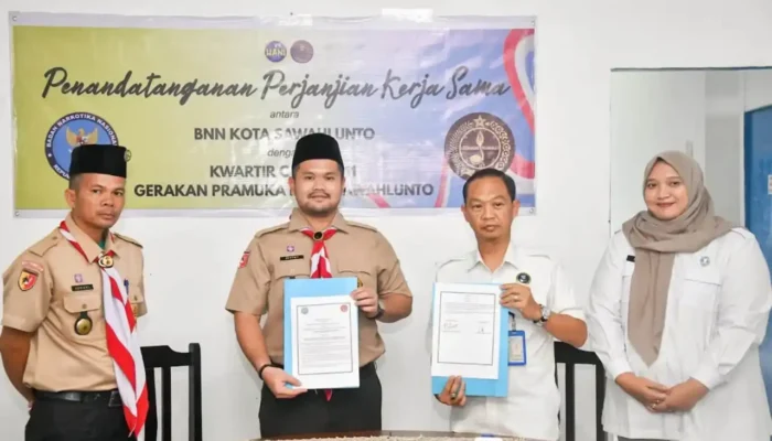 Pramuka Sawahlunto-BNN Perkuat Saka Anti Narkotika