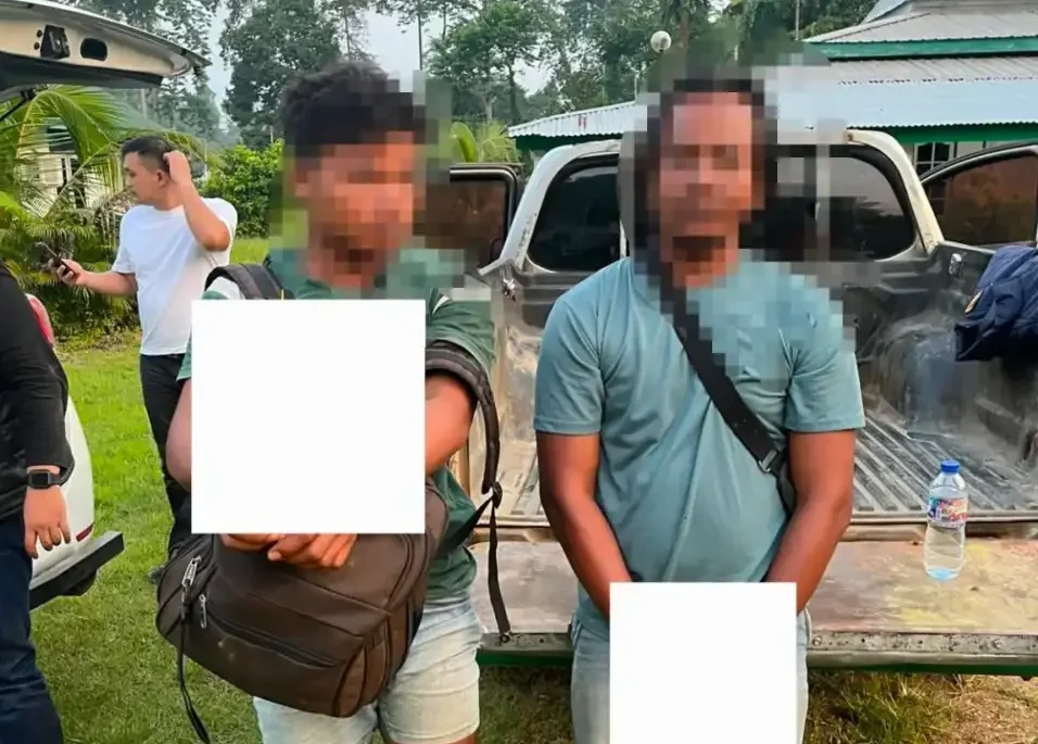 polda-sumbar-tangkap-dua-pelaku-penambangan-emas-ilegal-di-solok-selatan