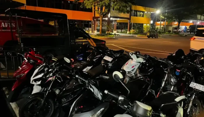 Polresta Padang Sita 18 Motor Brong dalam Patroli KRYD