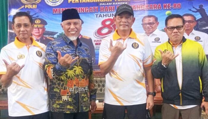 Gubernur dan Kapolda Sumbar Siapkan Turnamen Tenis Sambut HUT RI ke-81